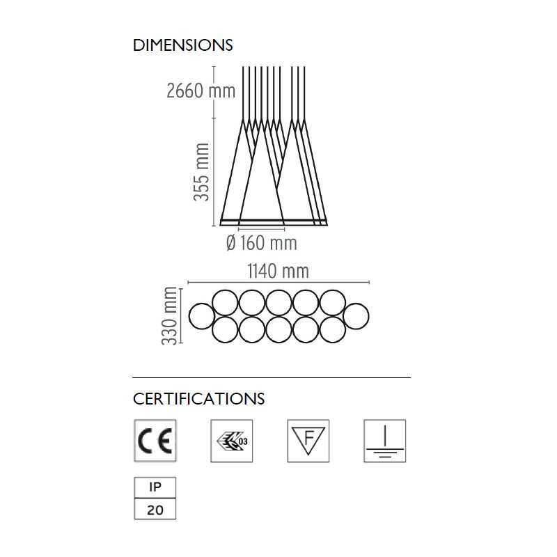 Подвесной светильник Flos Fucsia 12 F2413000