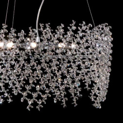Подвесной светильник Renzo Del Ventisette Shine L 14218/60 SWA Trasparente DEC. CROMO