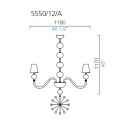 Люстра Barovier&amp;Toso Vermont 5550/12/A/OO/NN