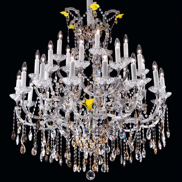 Люстра Beby Group Queen of Roses 9000B27 Gold Swarovski Almond