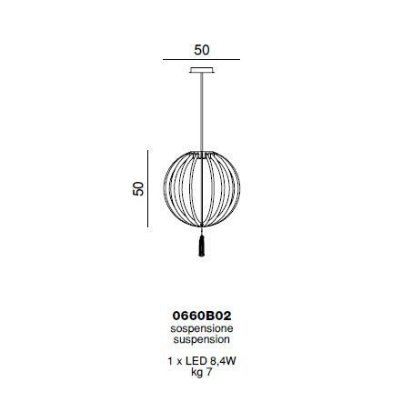 Подвесной светильник Beby Group Planet nine 0660B02 Chrome White Charmante