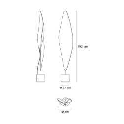 Напольный светильник Artemide Cosmic Leaf 1504010A