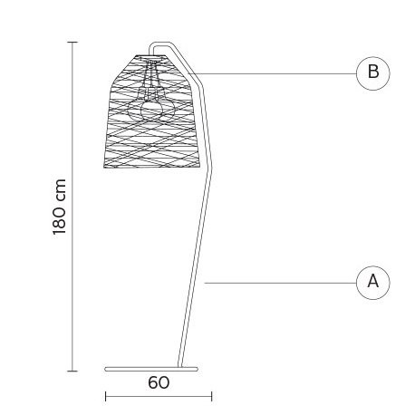 Торшер Karman Black out HP101 2T INT