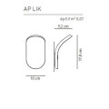 Настенный светильник Axo Light Lik AP LIK XXX NI XX LED