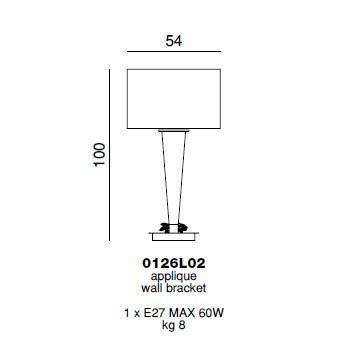 Настольная лампа Beby Group Mon Tresor 0126L02 Black shiny 666 SW Bronze Shade