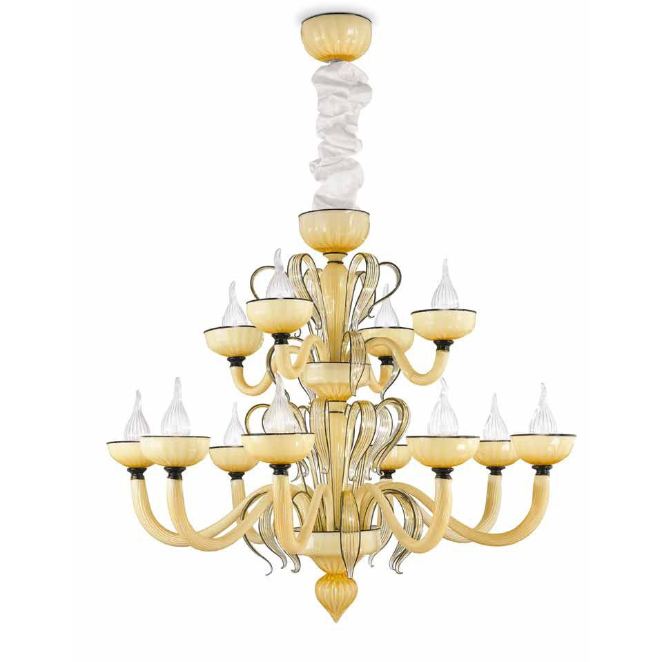 Люстра IDL Epoque 446/8+4 Gold Champagne