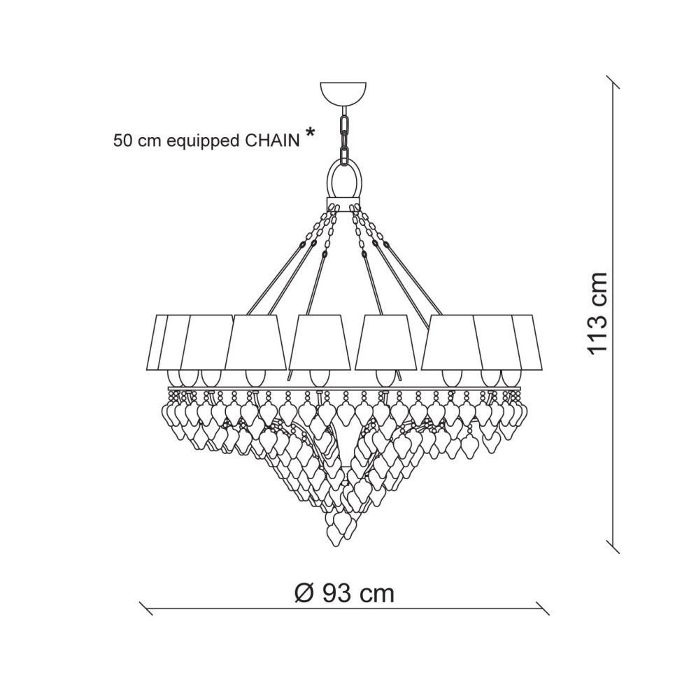 Люстра Baga Ophelia 7035
