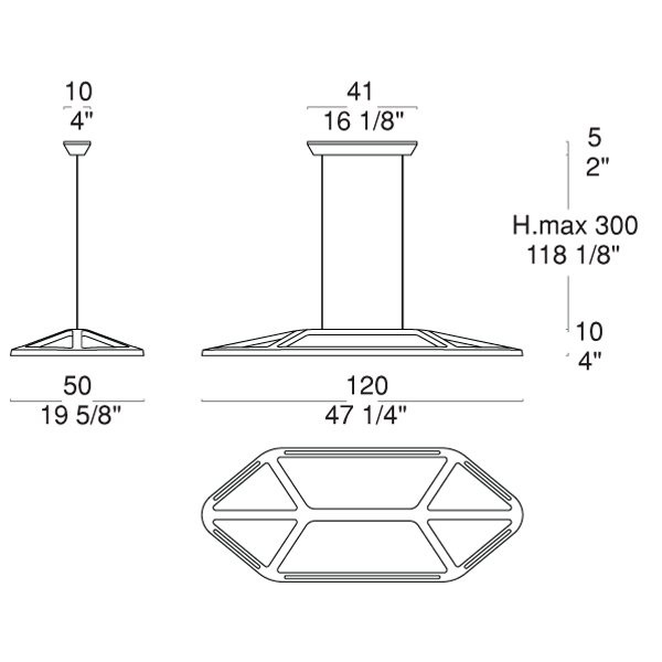 Подвесной светильник iTRE Aki S 0004432