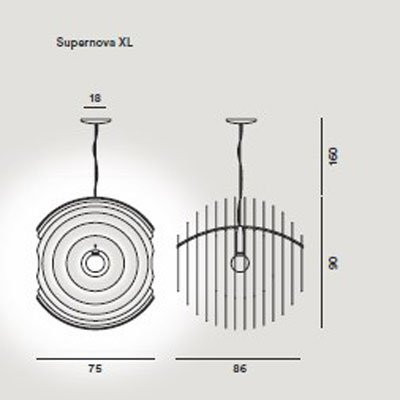 Подвесной светильник Foscarini Supernova 102007SP7 20