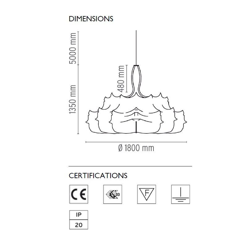 Подвесной светильник Flos Zeppelin 2 F9805009