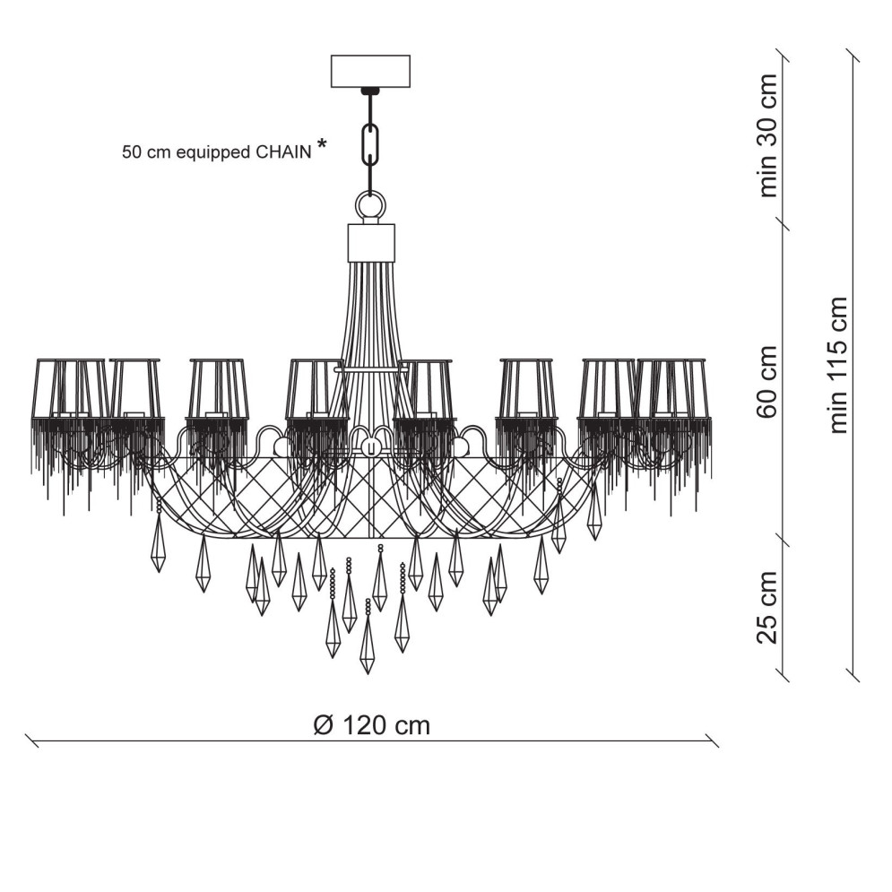 Люстра Patrizia Garganti Burlesque PG223
