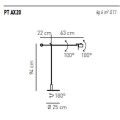 Напольный светильник Axo Light AX20 PT AX20 PTAX20XXXXCRG9X
