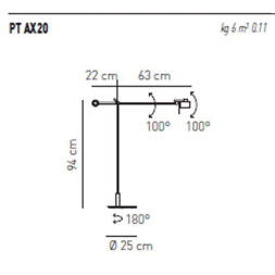 Напольный светильник Axo Light AX20 PT AX20 PTAX20XXXXCRG9X