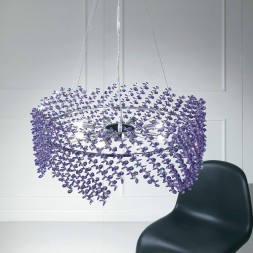 Подвесной светильник Renzo Del Ventisette L 14218/8 SW COL Blue DEC. CROMO