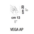 Бра Vistosi Vega AP ALO MC/1 BC