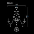 Люстра Barovier&amp;Toso Izmir 5555/12/CC