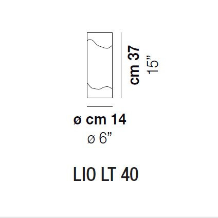 Настольная лампа Vistosi Lio LT 40 E27 CR/BC