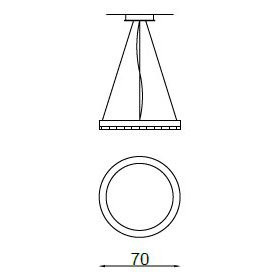 Подвесной светильник IlParalume MARINA 7717 2103/M/NN