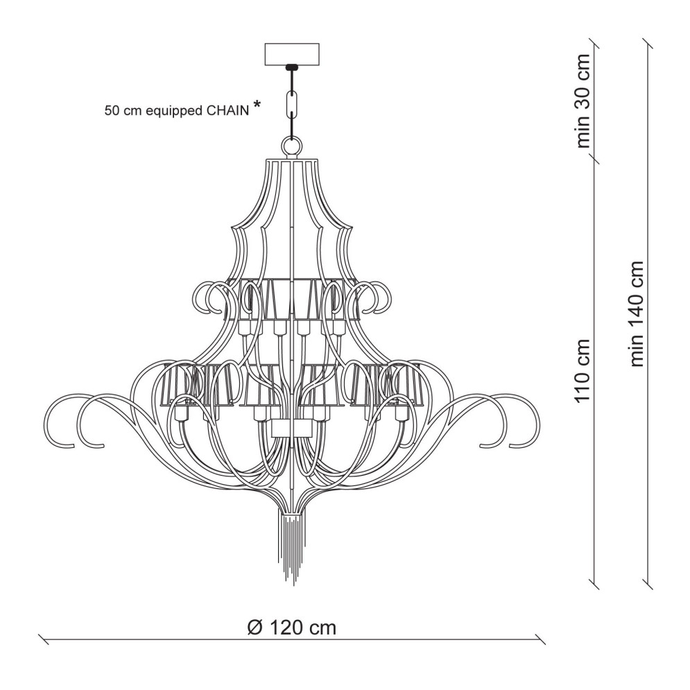 Люстра Patrizia Garganti Burlesque PG235