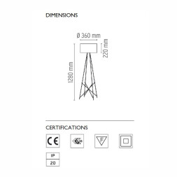 Торшер Flos Ray F1 Glass F5915020