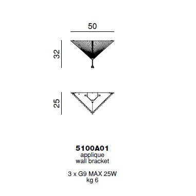 Настенный светильник Beby Group Crystal sand 5100A01 Chrome