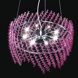 Подвесной светильник Renzo Del Ventisette L 14218/8 SW COL Bordo DEC. CROMO