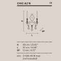 Бра Masiero Chic CHIC A2 N F01