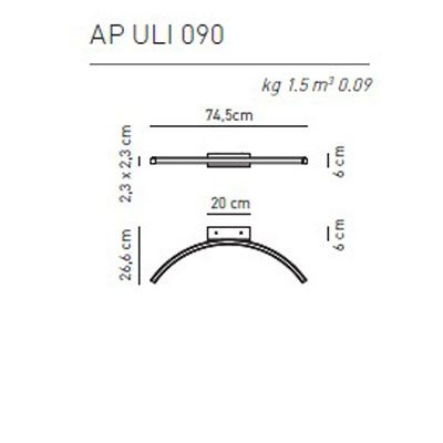 Настенный светильник Axo Light U-Light AP ULI 090 AP ULI 090 LED RU XX