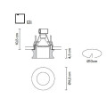 Встраиваемый спот (точечный светильник) Fabbian Eli D27 F54 00