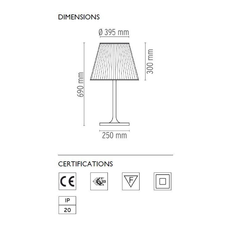 Настольная лампа Flos Ktribe T2 Aluminized silver F6303004