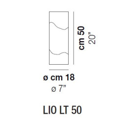 Настольная лампа Vistosi Lio LT 50 E27 CR/BC