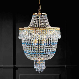 Подвесной светильник Beby Group Empire 1581/12 Light gold SWAROVSKI ELEMENTS