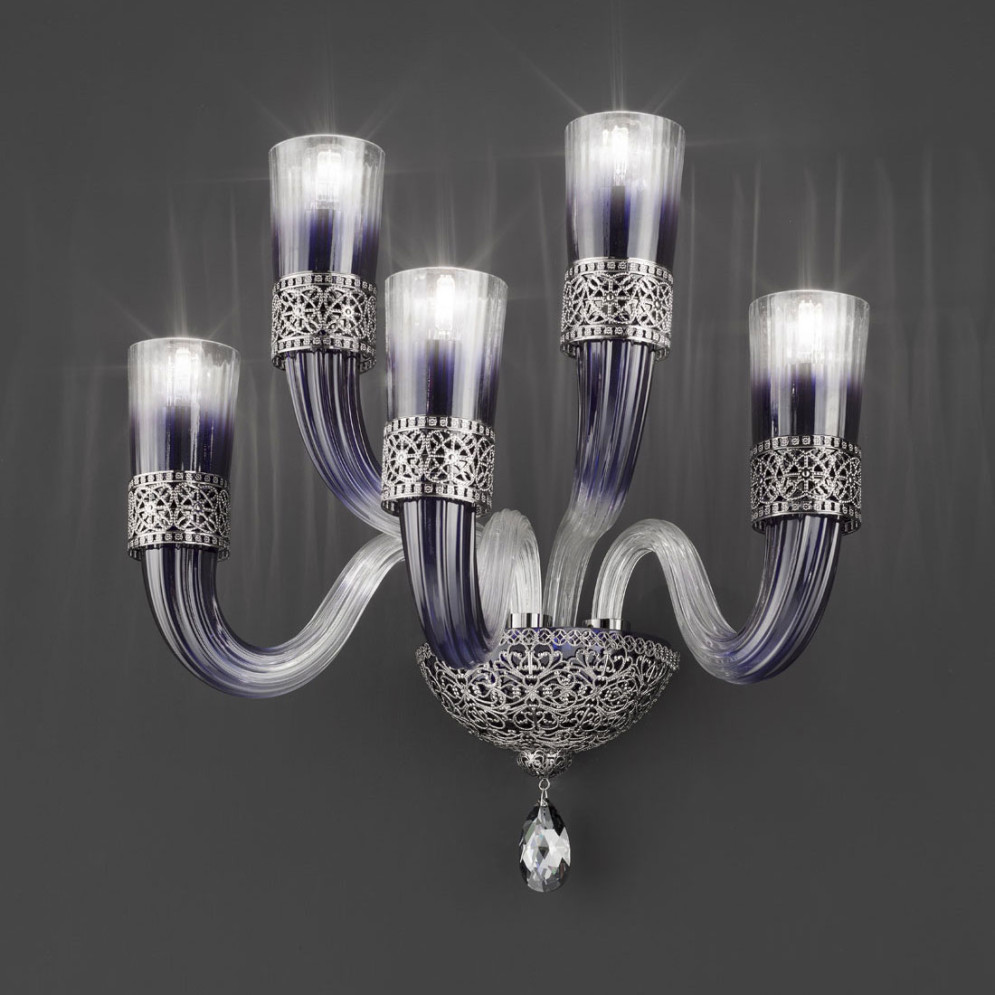 Бра Euroluce Dea A5 nichel Blu