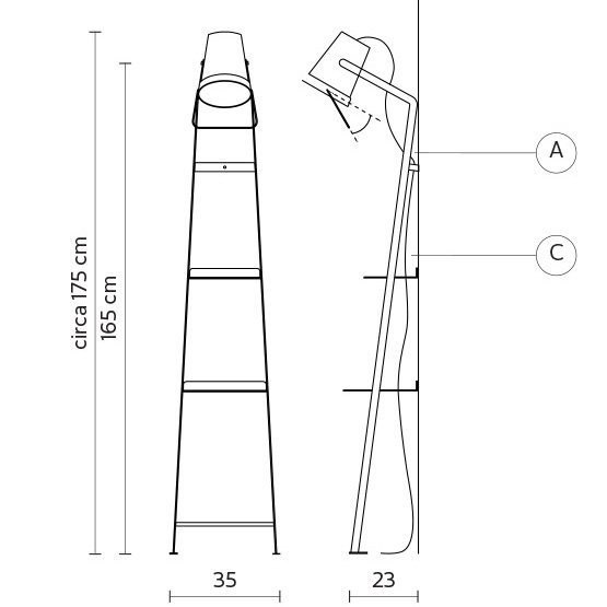 Торшер Karman Alfred HP128 2N INT