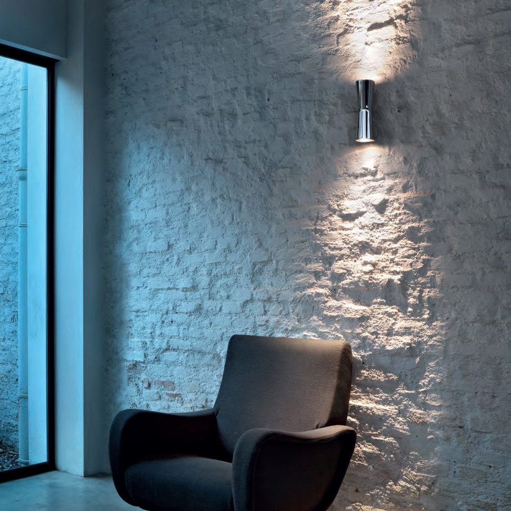 Настенный спот (точечный светильник) Flos Clessidra 40°+40° Chrome F1584057