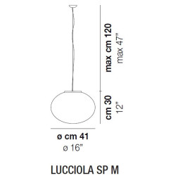 Подвесной светильник Vistosi Lucciola SP M E27 BC NI