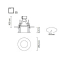 Встраиваемый спот (точечный светильник) Fabbian Eli D27 F54 01