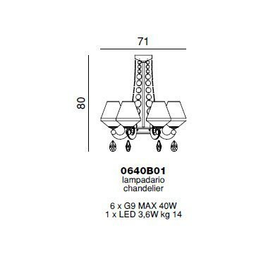 Люстра Beby Group Euphoria 0640B01 Light gold 024 Emerald Gold Leaf