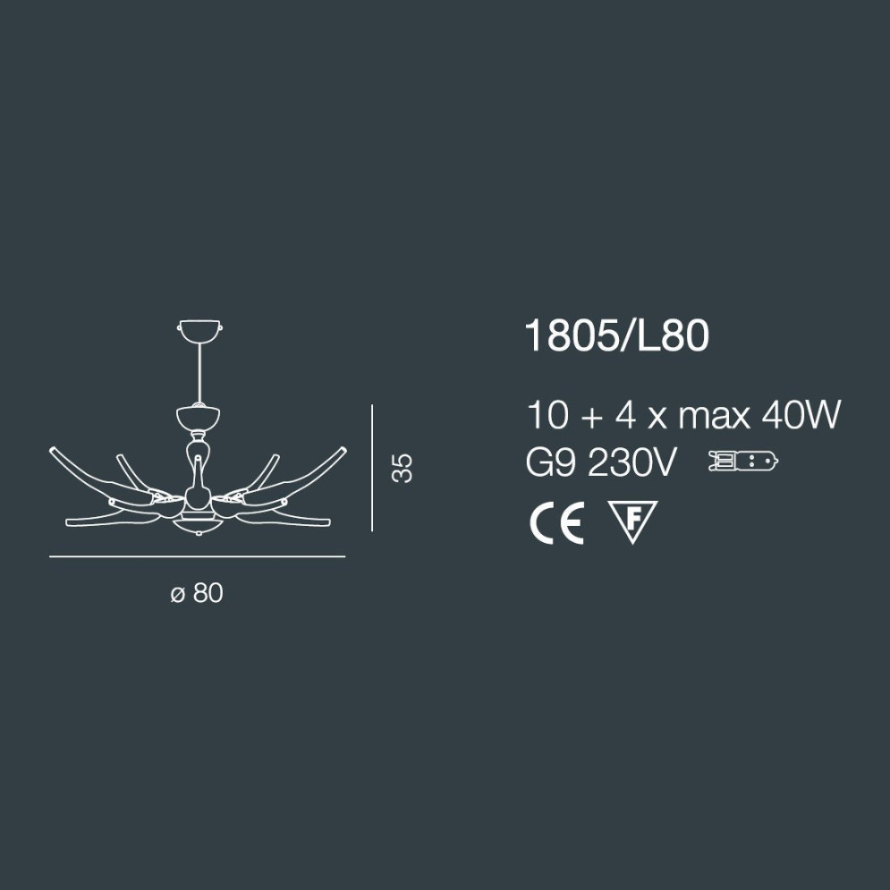 Люстра Bellart Ego 1805/L80 05/V18