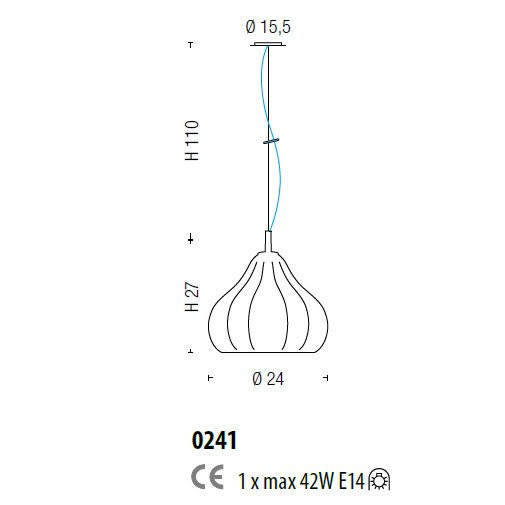 Подвесной светильник Sylcom Sphera 0241 FU