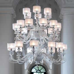 Люстра Euroluce Alicante L12+12+6 silver White SHADE