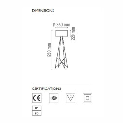 Торшер Flos Ray F1 Black F5916030