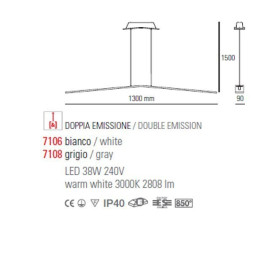 Подвесной светильник Linea Light Lama 7108