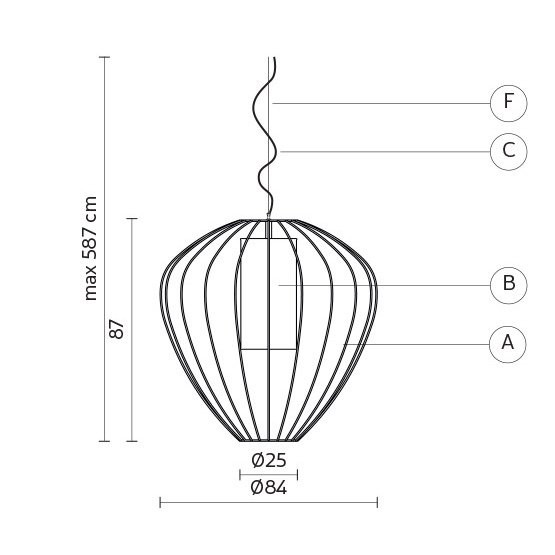Уличный подвесной светильник Karman Cell SE613-EXT