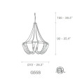 Подвесной светильник Terzani Soscik G55S F7 C8