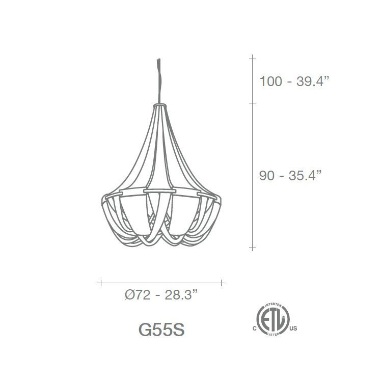 Подвесной светильник Terzani Soscik G55S F7 C8