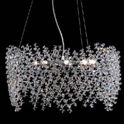 Подвесной светильник Renzo Del Ventisette L 14218/8 SWA Trasparente DEC. CROMO