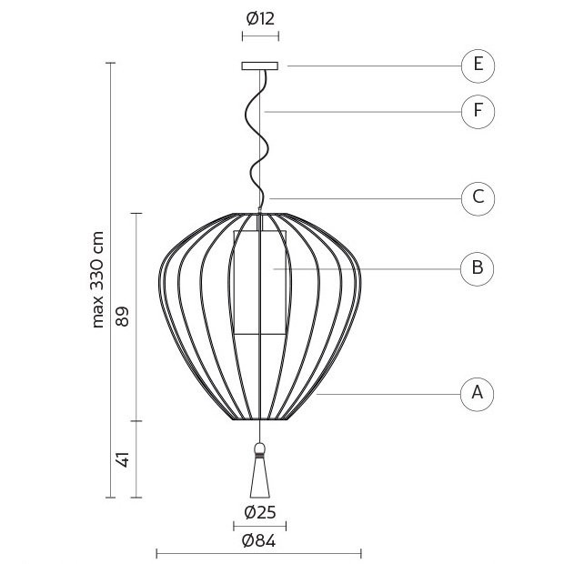 Подвесной светильник Karman Cell SE613B