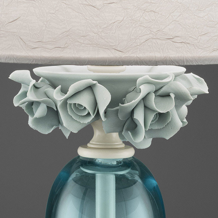 Настольная лампа Euroluce Bora LG1 ivory Tiffany