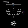 Люстра Barovier&amp;Toso President 5695/14/NN/BB